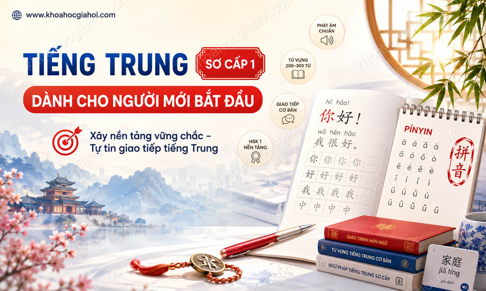 Khóa Học Tiếng Trung Sơ Cấp 1 - Dành Cho Người Mới Bắt Đầu