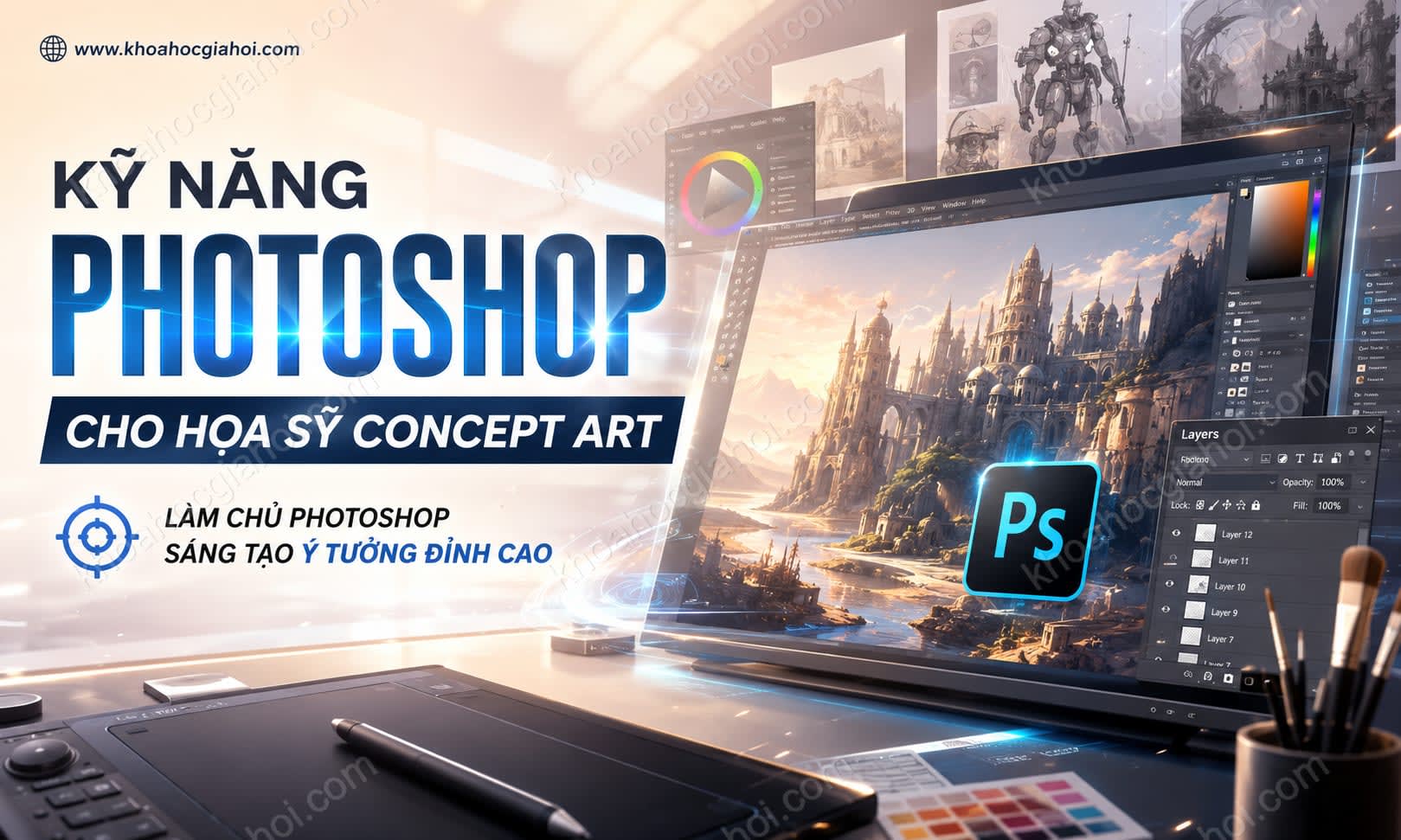Khóa Học Kỹ Năng Photoshop Cho Họa Sỹ Concept Art