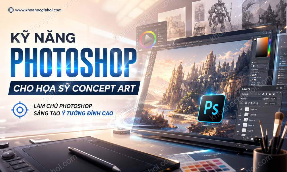 Khóa Học Kỹ Năng Photoshop Cho Họa Sỹ Concept Art