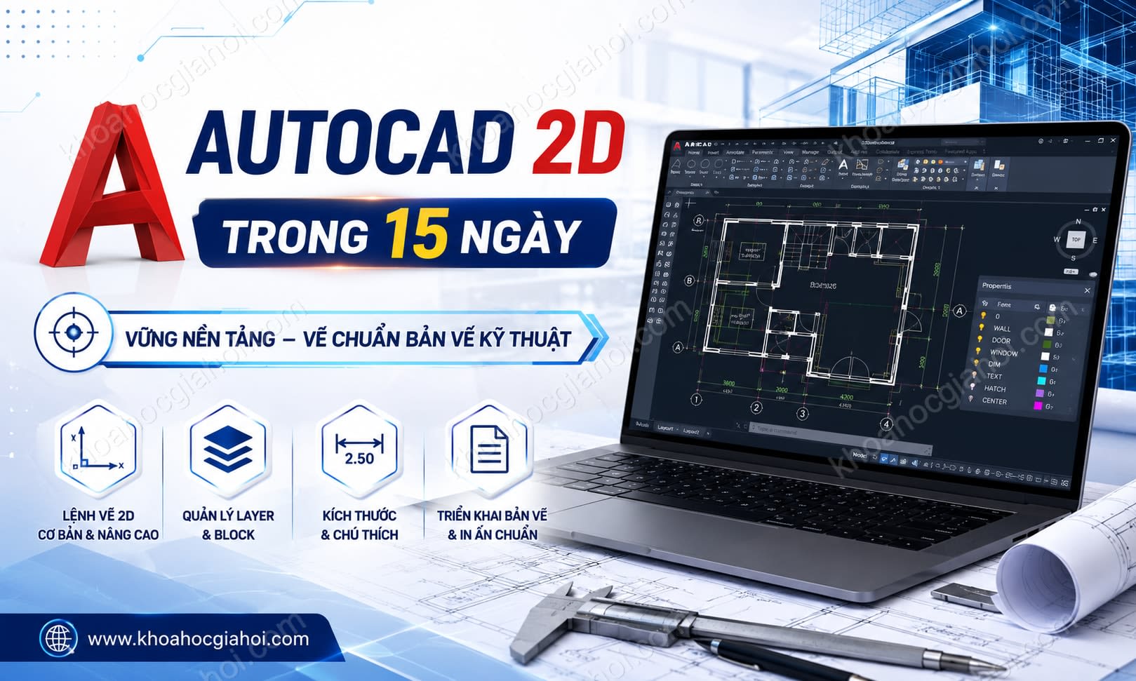 Khóa Học Autocad 2d Trong 15 Ngày