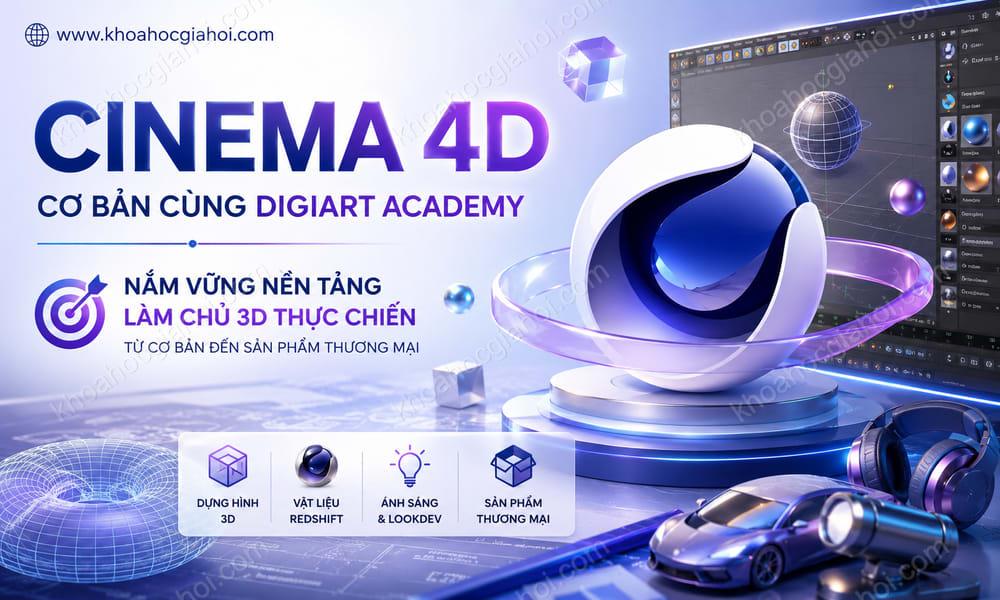 Khóa Học Cinema 4D Cơ Bản Cùng Digiart Academy