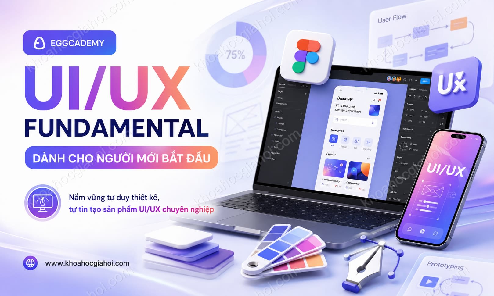 Khóa Học UI/UX Fundamental Cùng Eggcademy – Dành Cho Người Mới Theo Học UI/UX Khóa Học UI/UX Fundamental Cùng Eggcademy – Dành Cho Người Mới Theo Học UI/UX