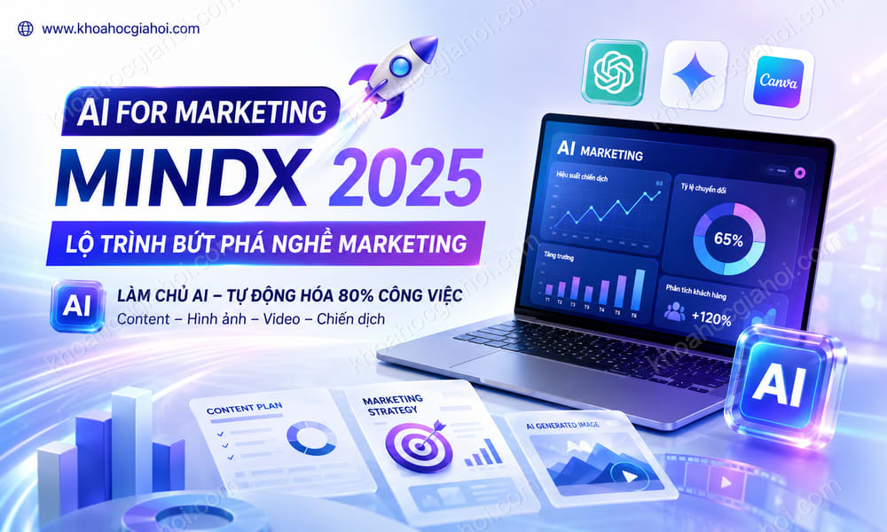 Khóa Học AI For Marketing MindX 2025 – Lộ Trình Bứt Phá Nghề Marketing