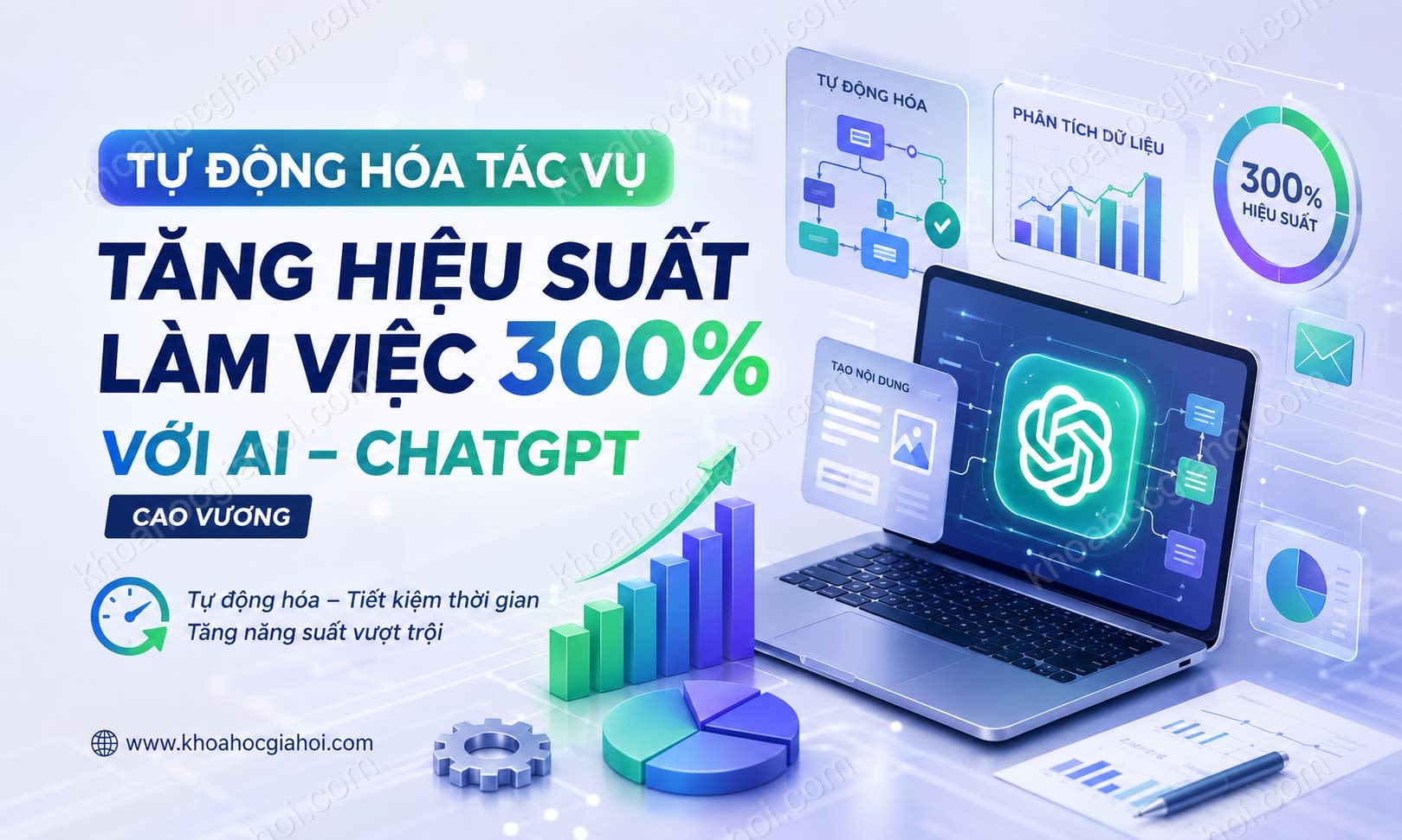 Khóa Học Tự Động Hóa Tác Vụ Và Tăng Hiệu Suất Làm Việc 300% Với AI – Chatgpt - Cao Vương Khóa Học Tự Động Hóa Tác Vụ Và Tăng Hiệu Suất Làm Việc 300% Với AI – Chatgpt - Cao Vương