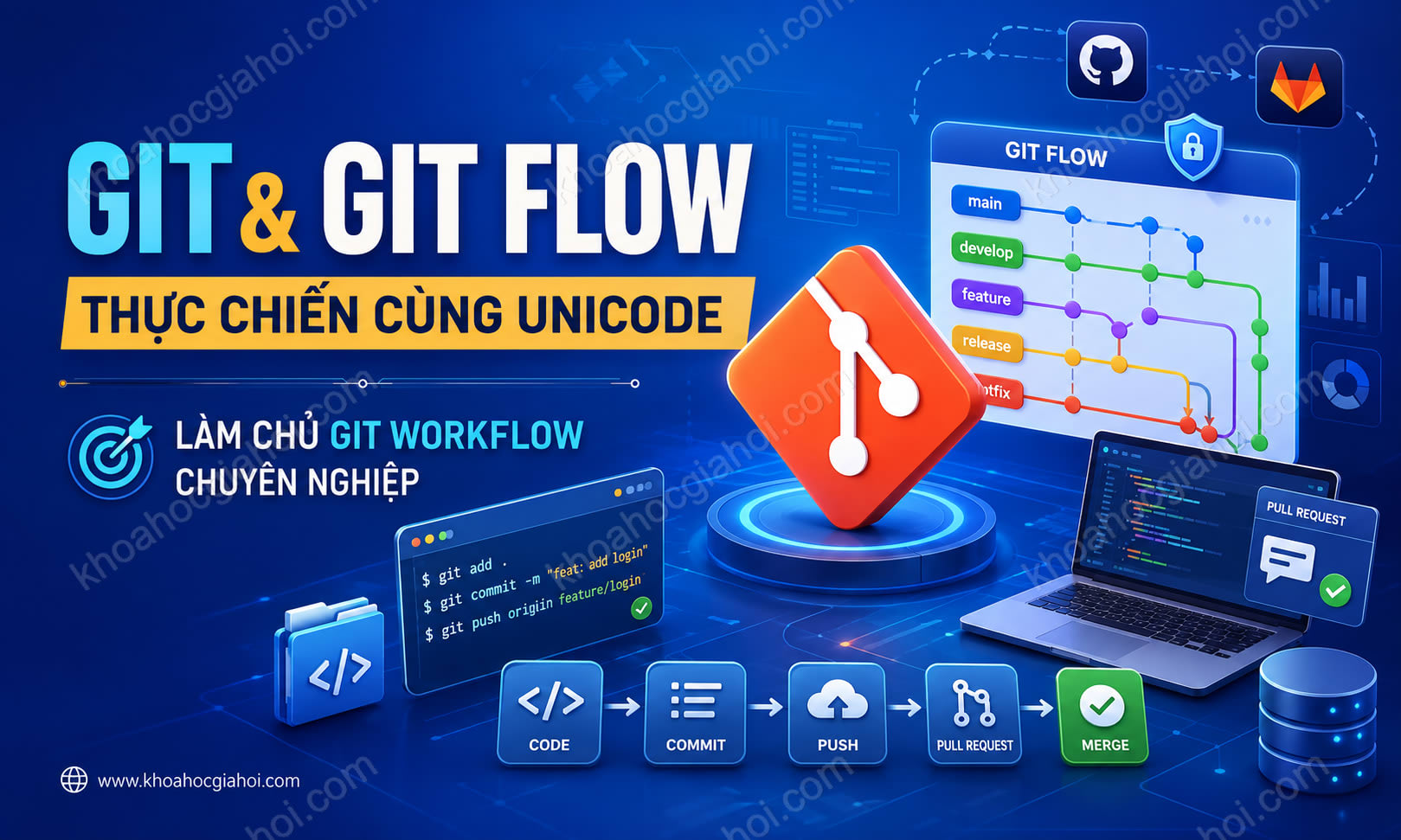 Khóa Học Git & Git Flow Thực Chiến Cùng Unicode