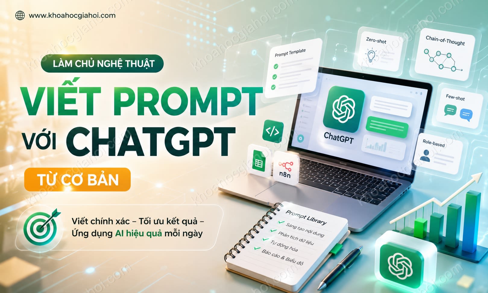 Khóa Học Làm Chủ Nghệ Thuật Viết Prompt Với Chatgpt Từ Cơ Bản Khóa Học Làm Chủ Nghệ Thuật Viết Prompt Với Chatgpt Từ Cơ Bản