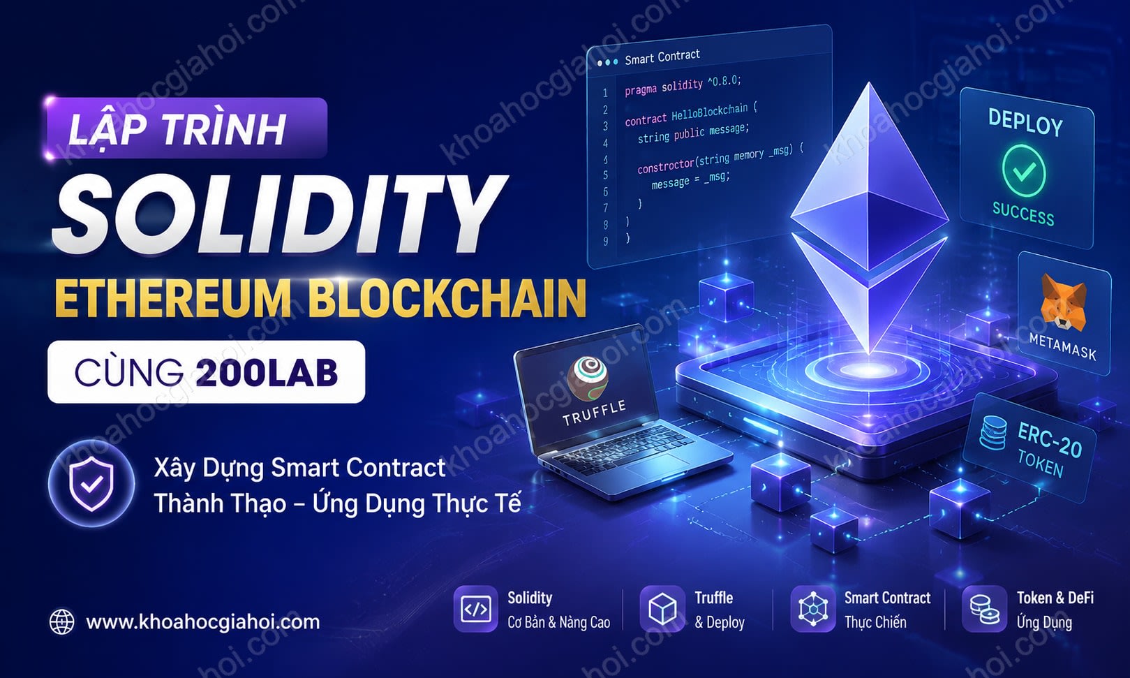 Khóa Học Lập Trình Solidity Ethereum Blockchain Cùng 200Lab Khóa Học Lập Trình Solidity Ethereum Blockchain Cùng 200Lab