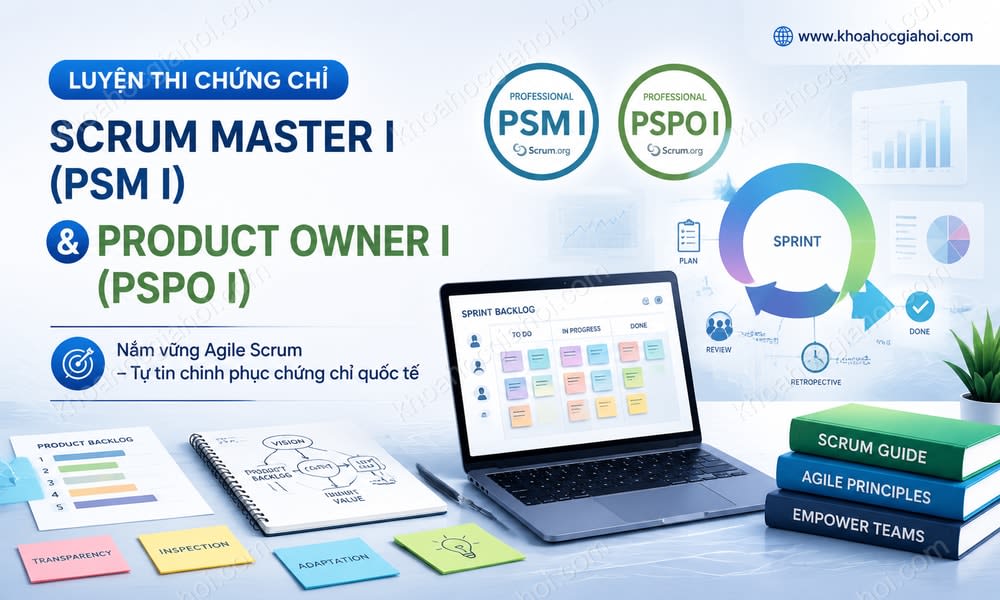 Khóa Học Luyện Thi Chứng Chỉ Scrum Master I (PSM I) Và Product Owner I (PSPO I)
