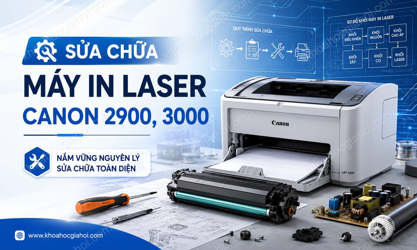 Khóa Học Sửa Chữa Máy In Laser Canon 2900, 3000
