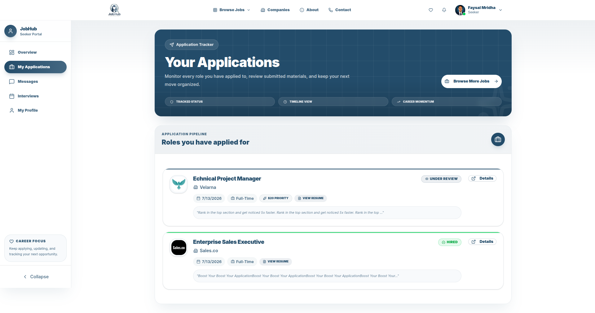Job-Hub - Screenshot 5