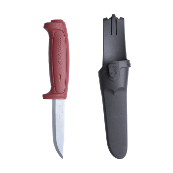 Mora Basic 511 slirekniv, rød/sort