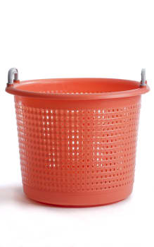 Fiskekurv oransje 58 L (Forsterket)