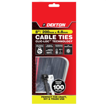 Strips sort 4,8x200mm 100stk