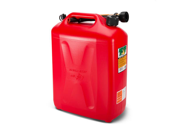 Never stop bensinkanne 20 l rød
