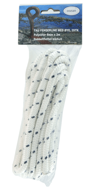 Fenderline flettet polyester 8mm, 2m, 2 pk
