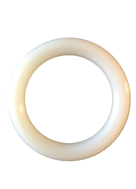 Ring plast hvit 90 mm