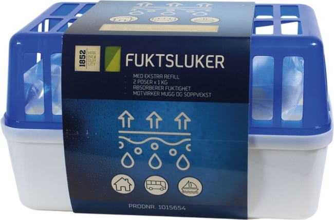 Fuktslukerboks 1 kg m/ekstra refill