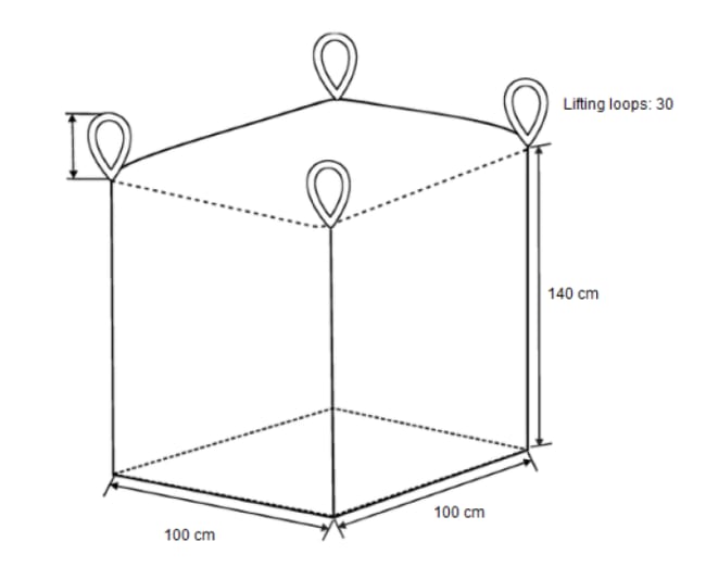 BigBag 100 x 100 x 140 cm