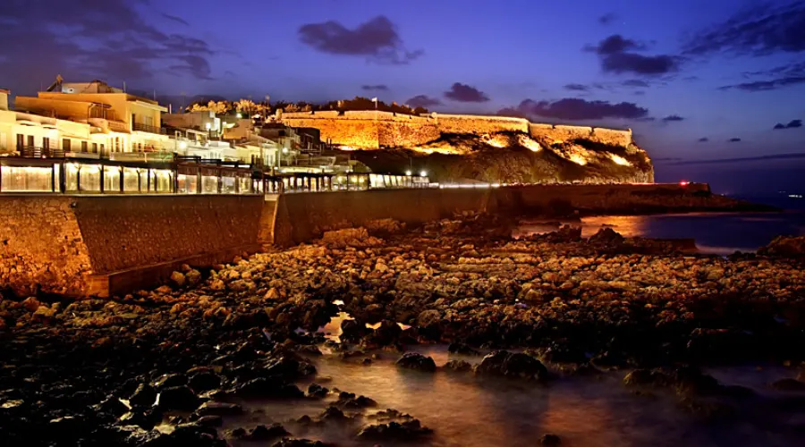 Castle of rethymno near the old harbour