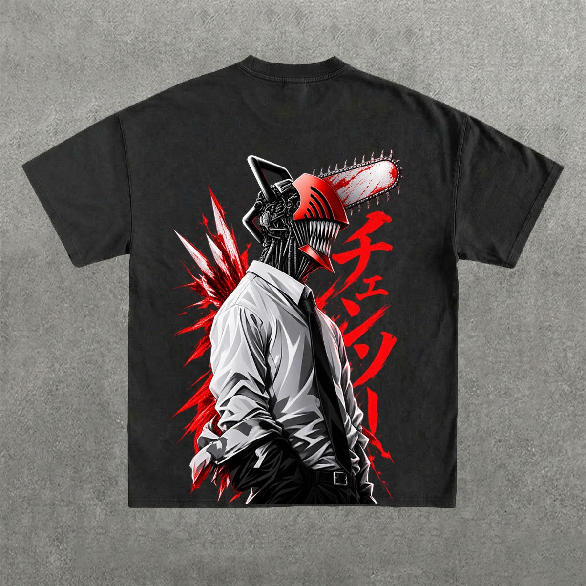 Deez Prints CHAINSAW 1 REGULAR OVERSIZED TEE photo 4