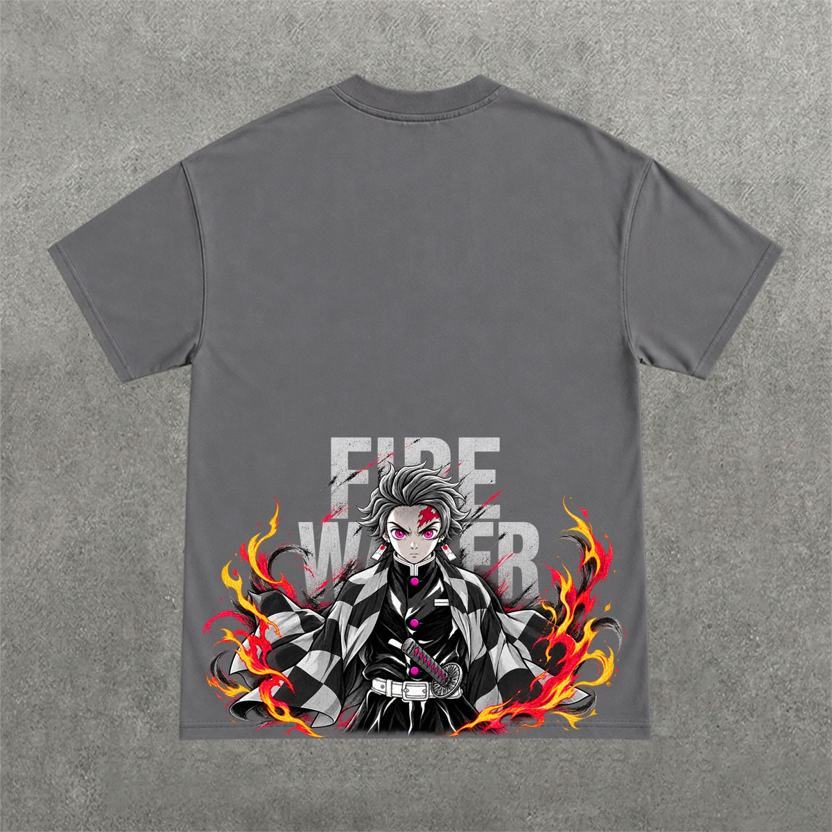 Deez Prints FIRE REGULAR OVERSIZED TEE photo 3