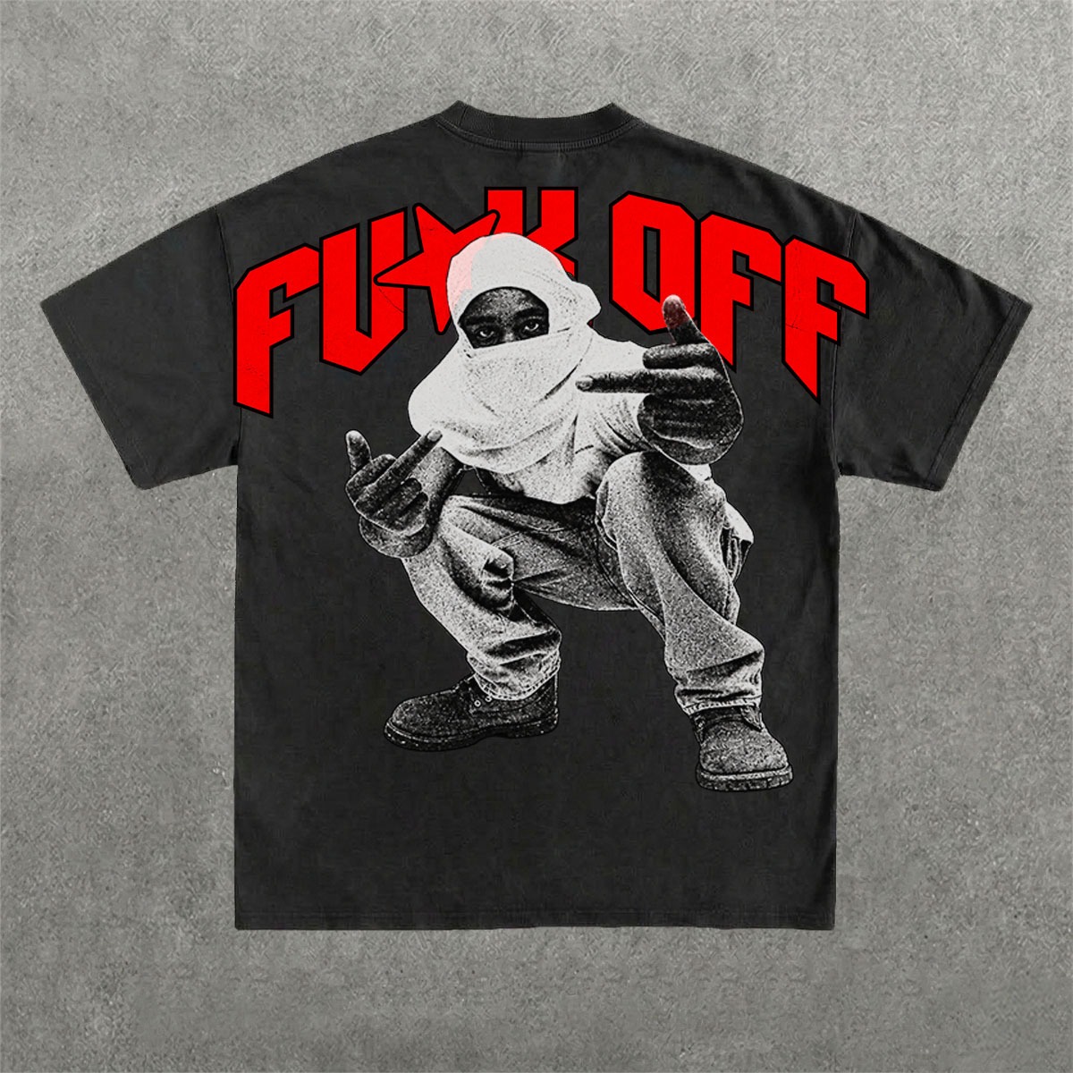 Deez Prints FUCK REGULAR OVERSIZED TEE photo 2