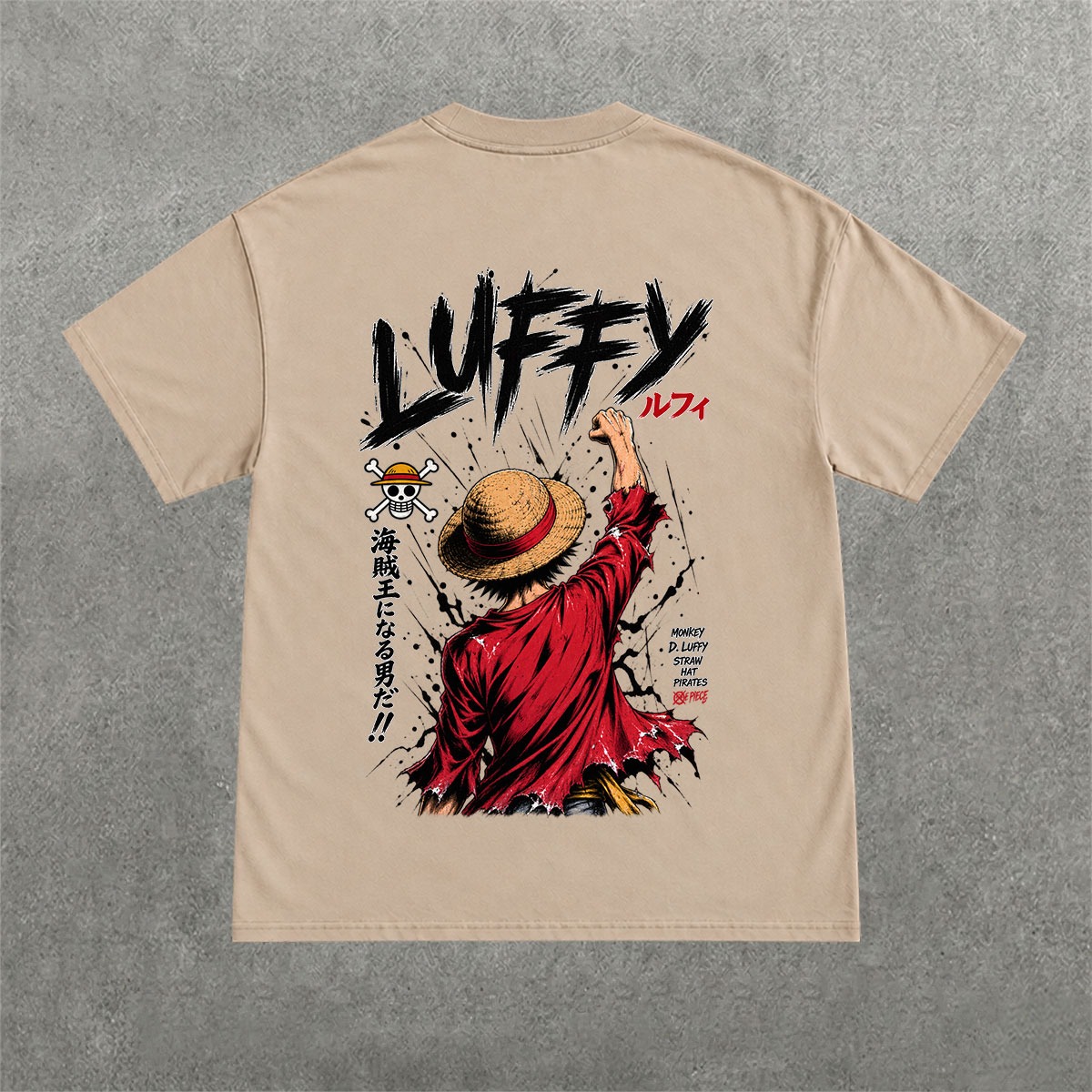 Deez Prints LUFFY 3 REGULAR OVERSIZED TEE — regular view 1