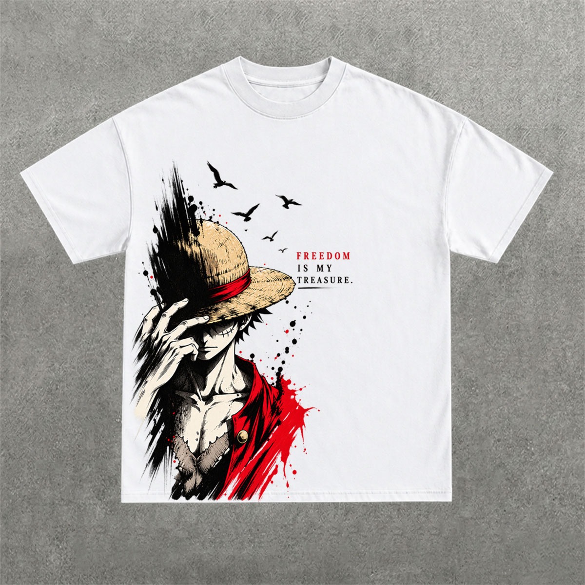 Deez Prints LUFFY 4 REGULAR OVERSIZED TEE photo 2