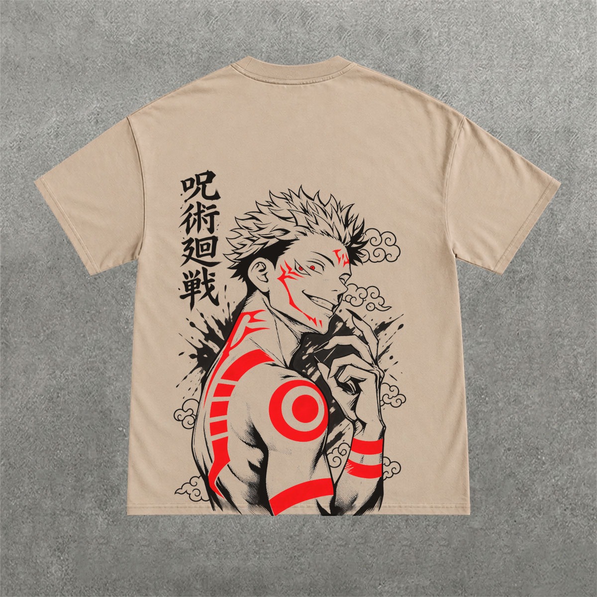 Deez Prints SUKUNA REGULAR OVERSIZED TEE photo 5