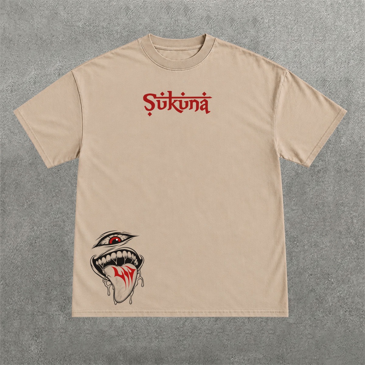 Deez Prints SUKUNA REGULAR OVERSIZED TEE photo 4