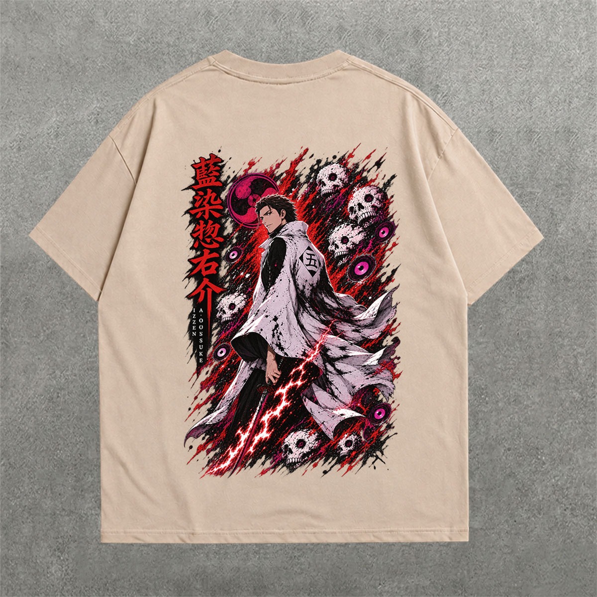 Deez Prints AIZEN DROP SHOULDER TEE — drop shoulder view 1