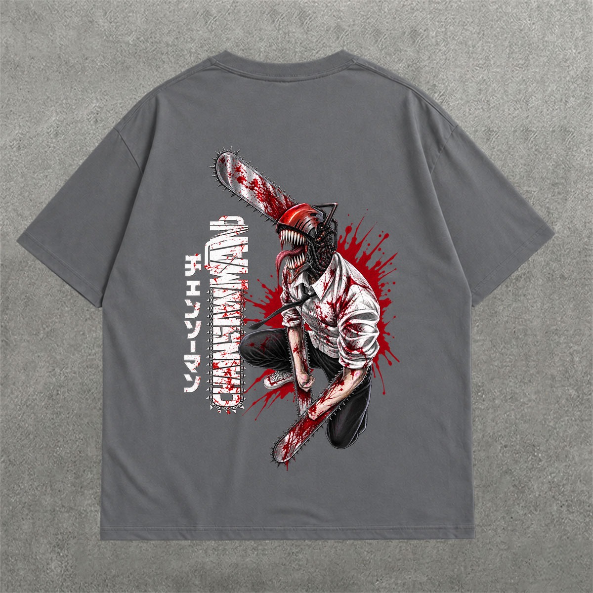 Deez Prints CHAINSAW 1 DROP SHOULDER TEE photo 2