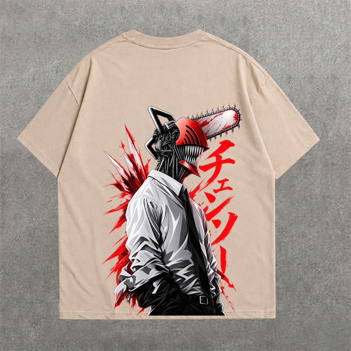 Deez Prints CHAINSAW 2 DROP SHOULDER TEE photo 3