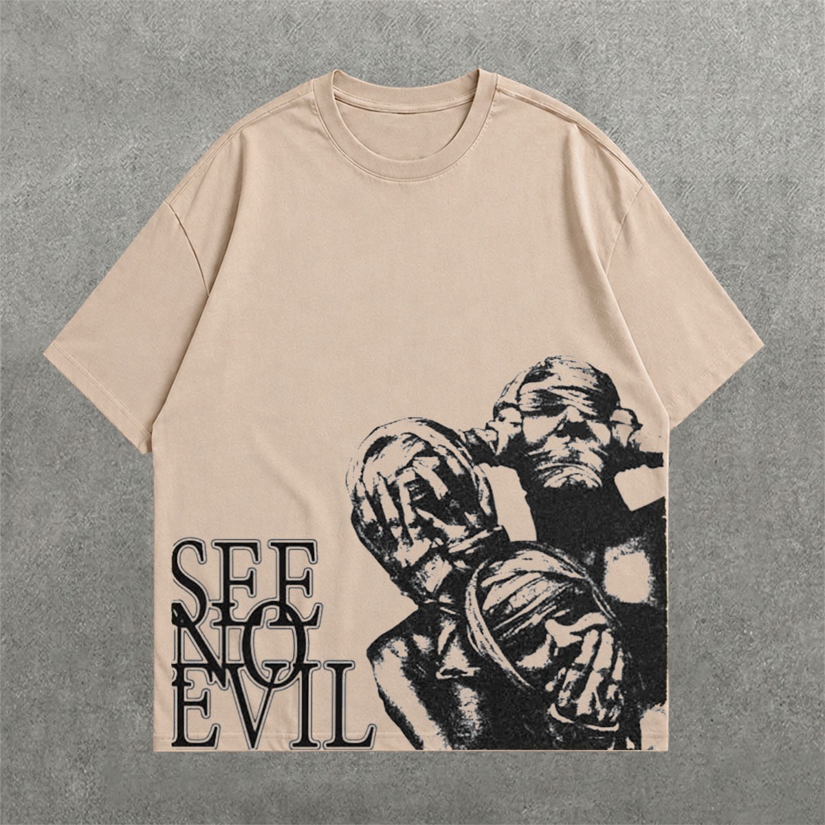 Deez Prints EVIL DROP SHOULDER TEE photo 2