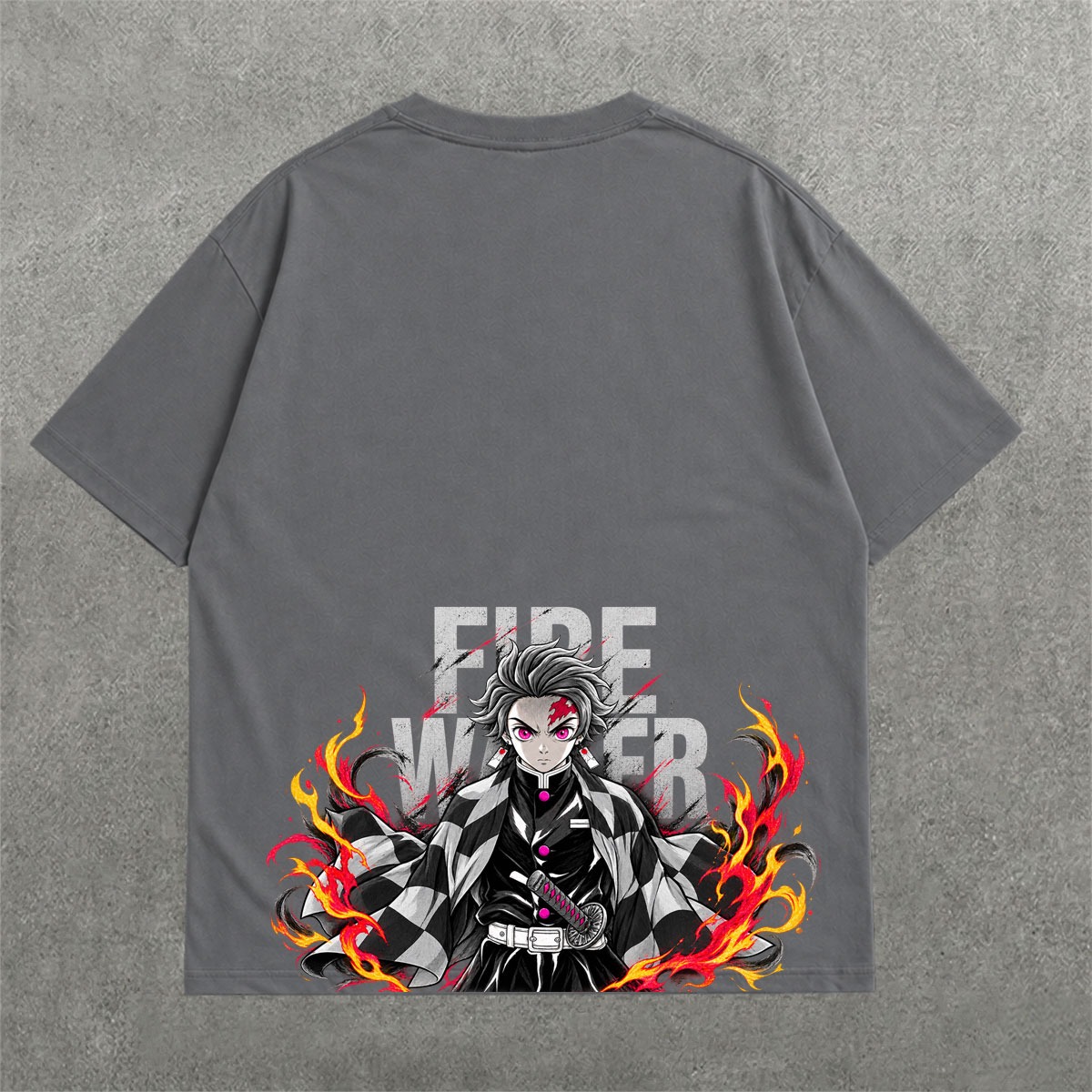 Deez Prints FIRE DROP SHOULDER TEE photo 5