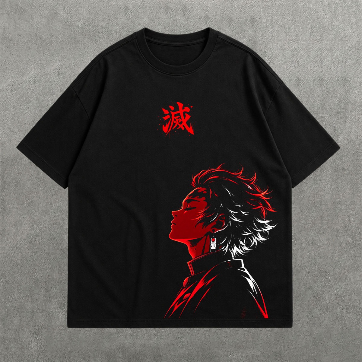 Deez Prints HEAD DROP SHOULDER TEE — drop shoulder view 1