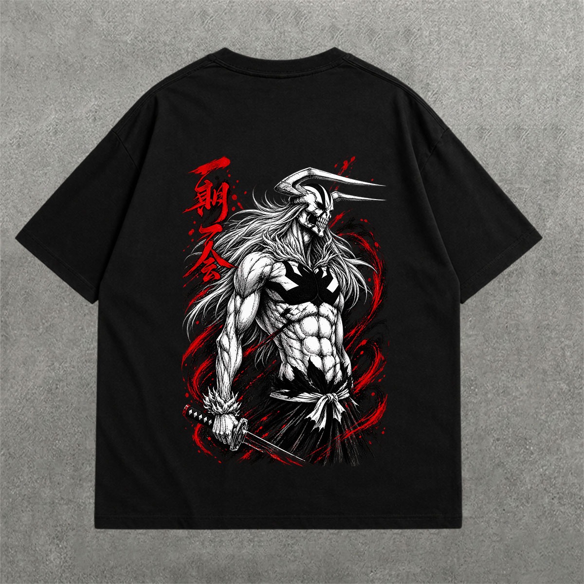 Deez Prints HORN DROP SHOULDER TEE — drop shoulder view 1