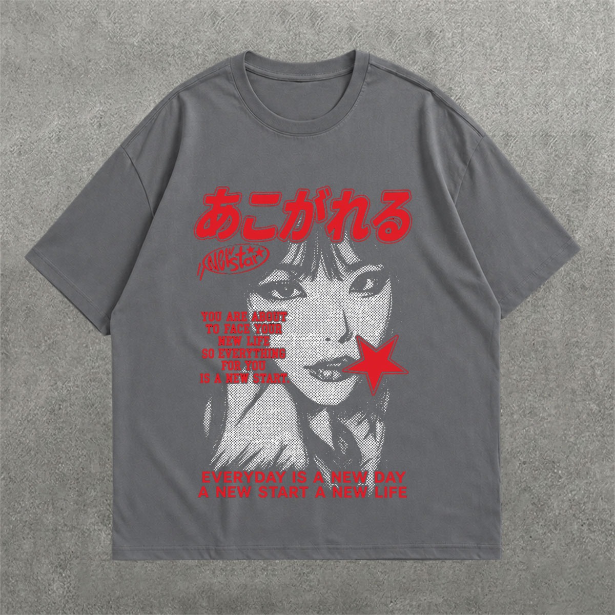 Deez Prints KONICHIWA DROP SHOULDER TEE photo 2