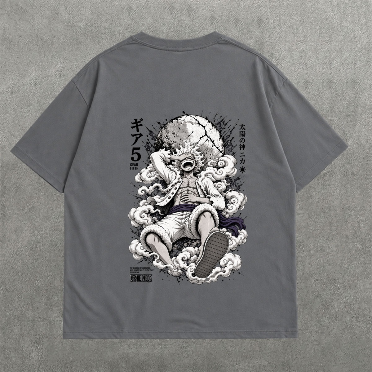 Deez Prints LUFFY 1 DROP SHOULDER TEE photo 4