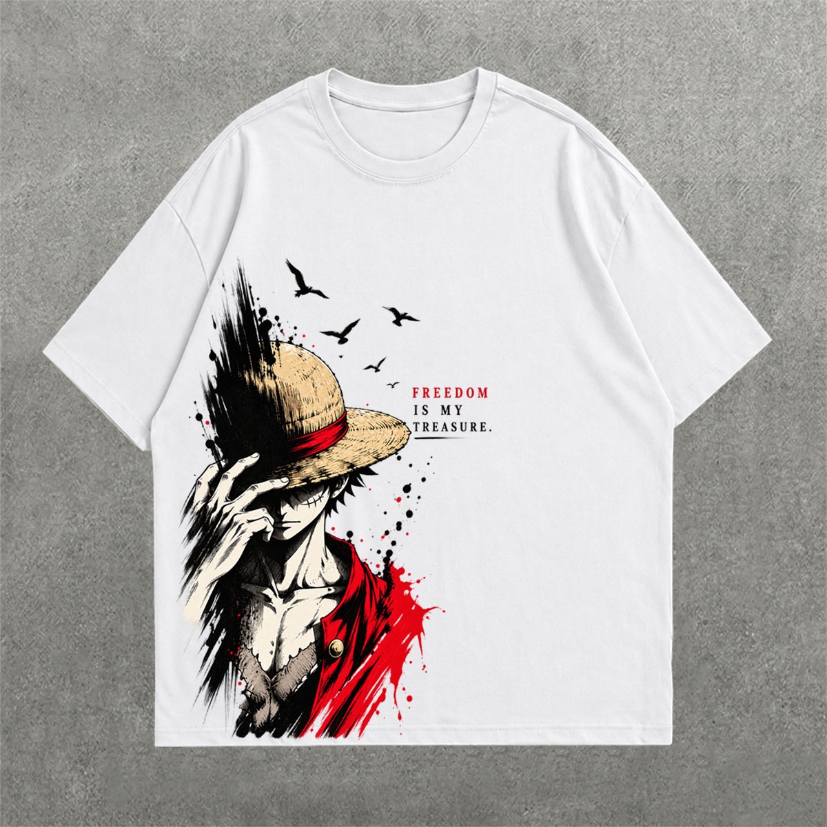 Deez Prints LUFFY 3 DROP SHOULDER TEE photo 3