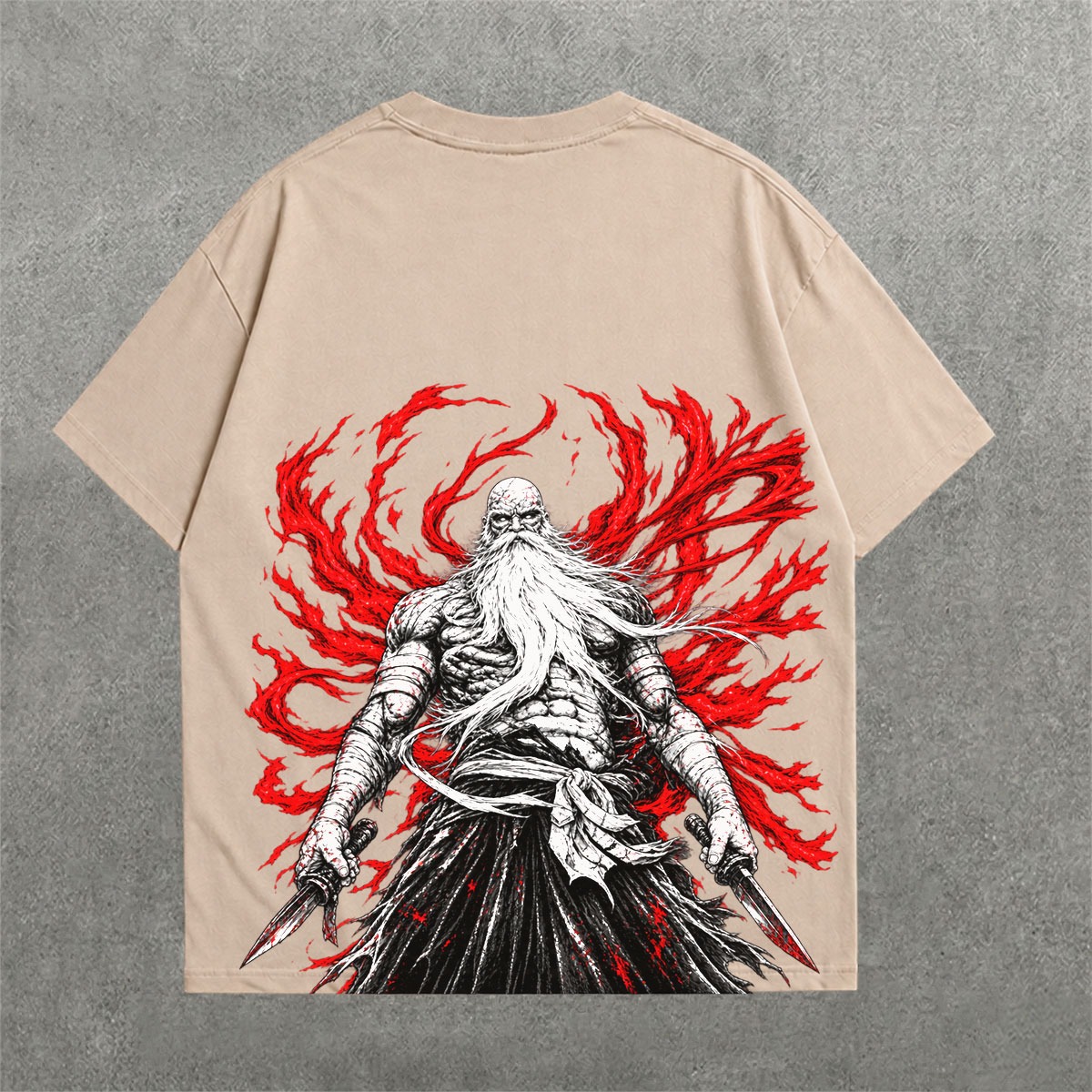 Deez Prints YAMOTO DROP SHOULDER TEE — drop shoulder view 1