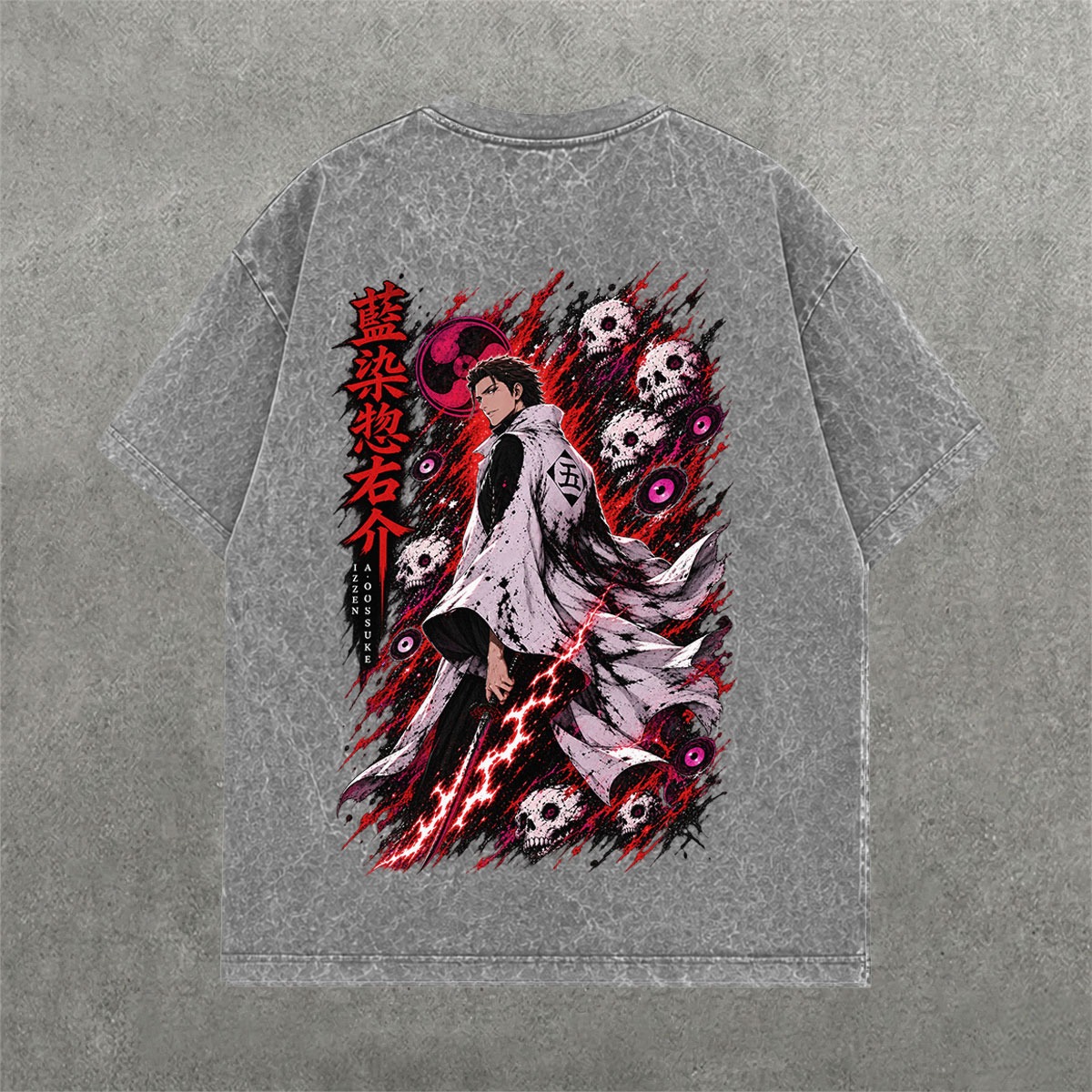Deez Prints AIZEN ACID WASH TEE photo 4