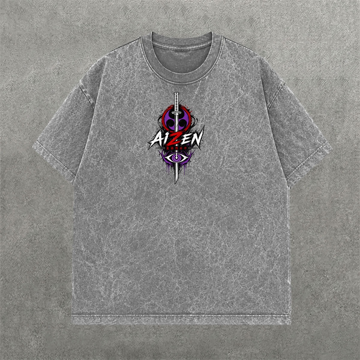 Deez Prints AIZEN ACID WASH TEE photo 3