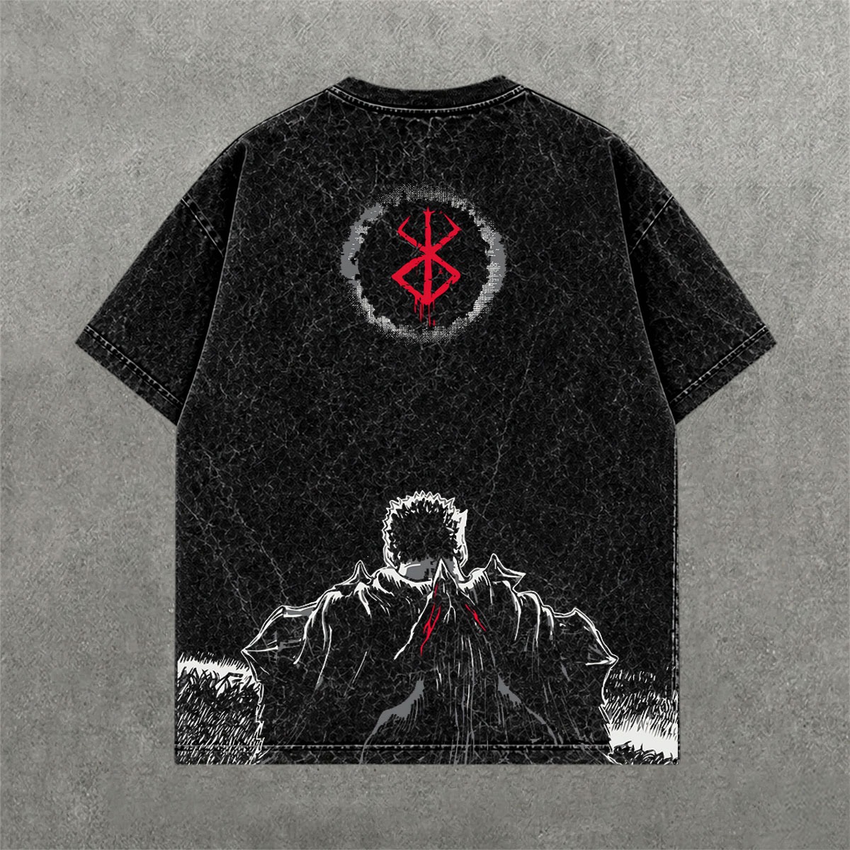 Deez Prints BERSERK ACID WASH TEE — ACID WASH