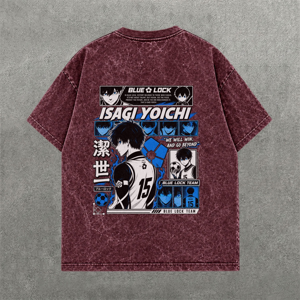 Deez Prints BLUELOCK ACID WASH TEE photo 2