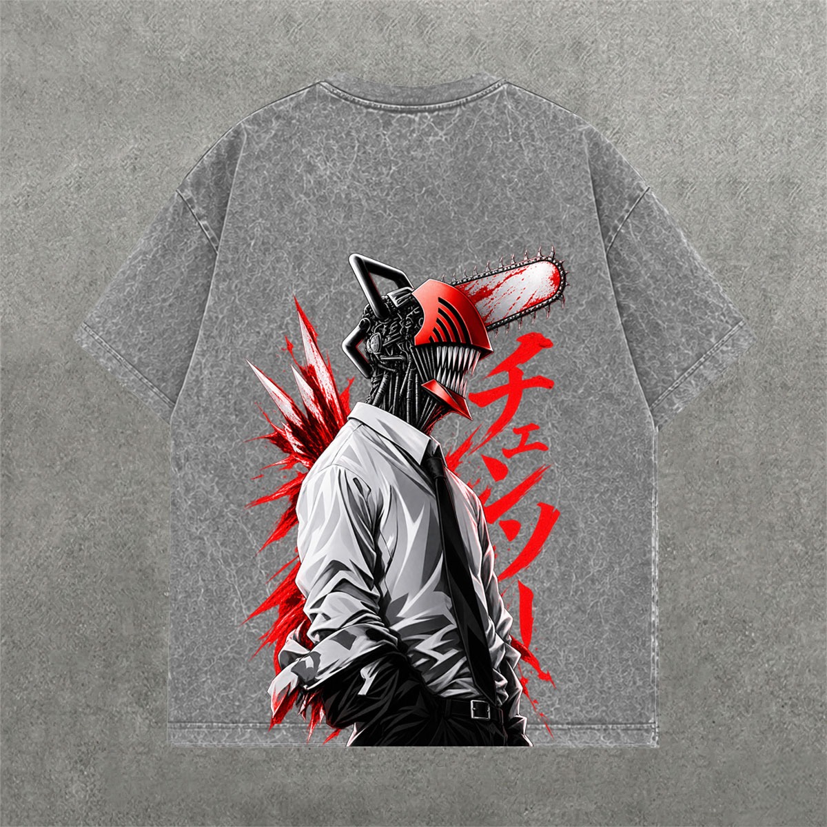 Deez Prints CHAINSAW 2 ACID WASH TEE photo 2