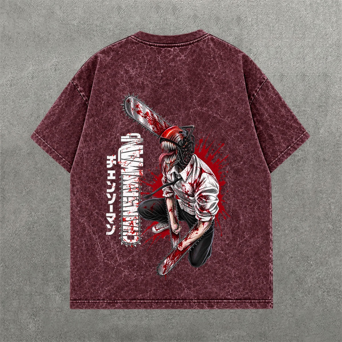 Deez Prints CHAINSAW ACID WASH TEE photo 2