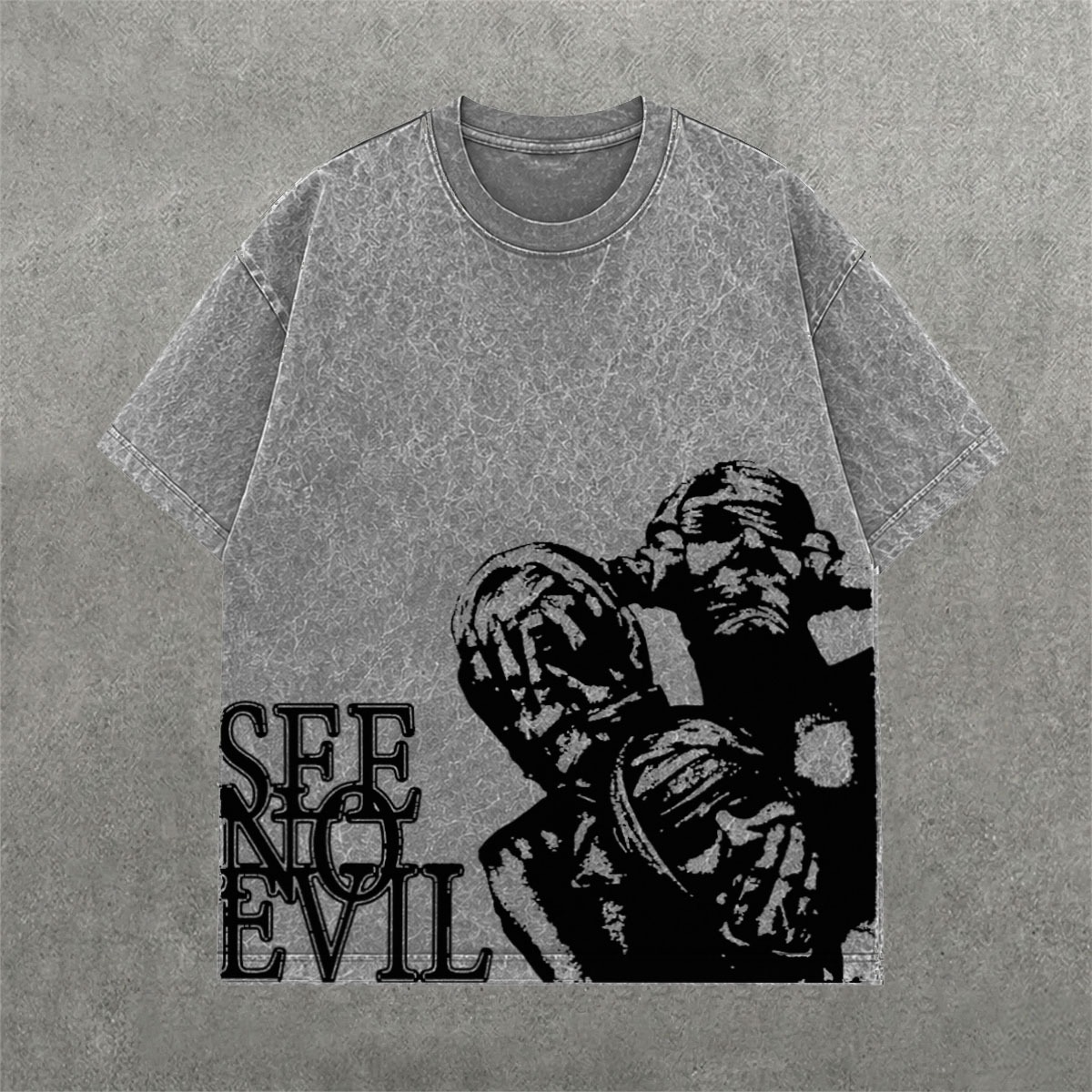 Deez Prints EVIL ACID WASH TEE photo 2