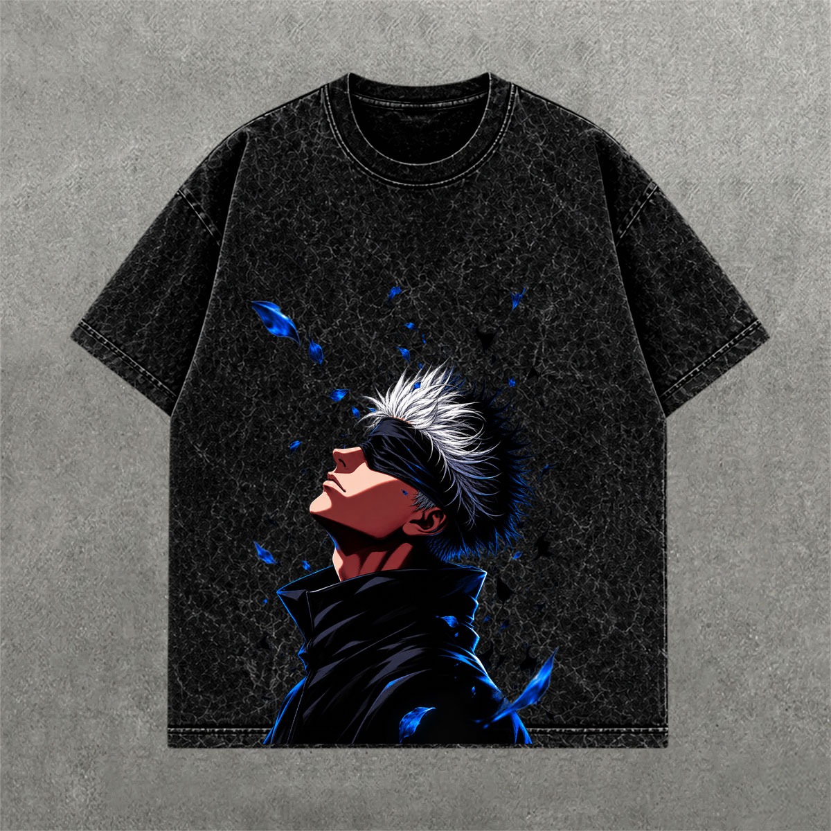 Deez Prints EYES ACID WASH TEE photo 2
