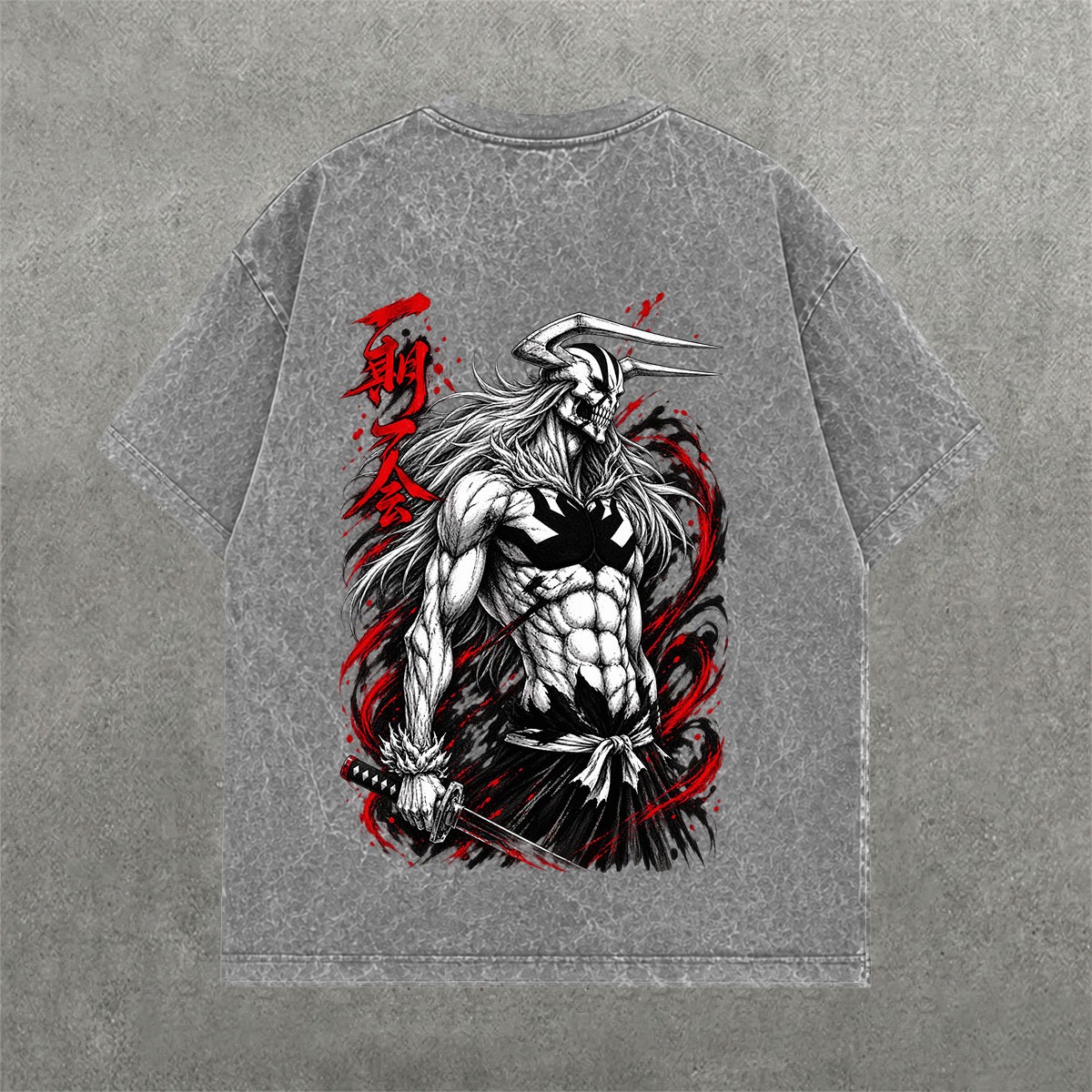 Deez Prints HORNS ACID WASH TEE photo 3